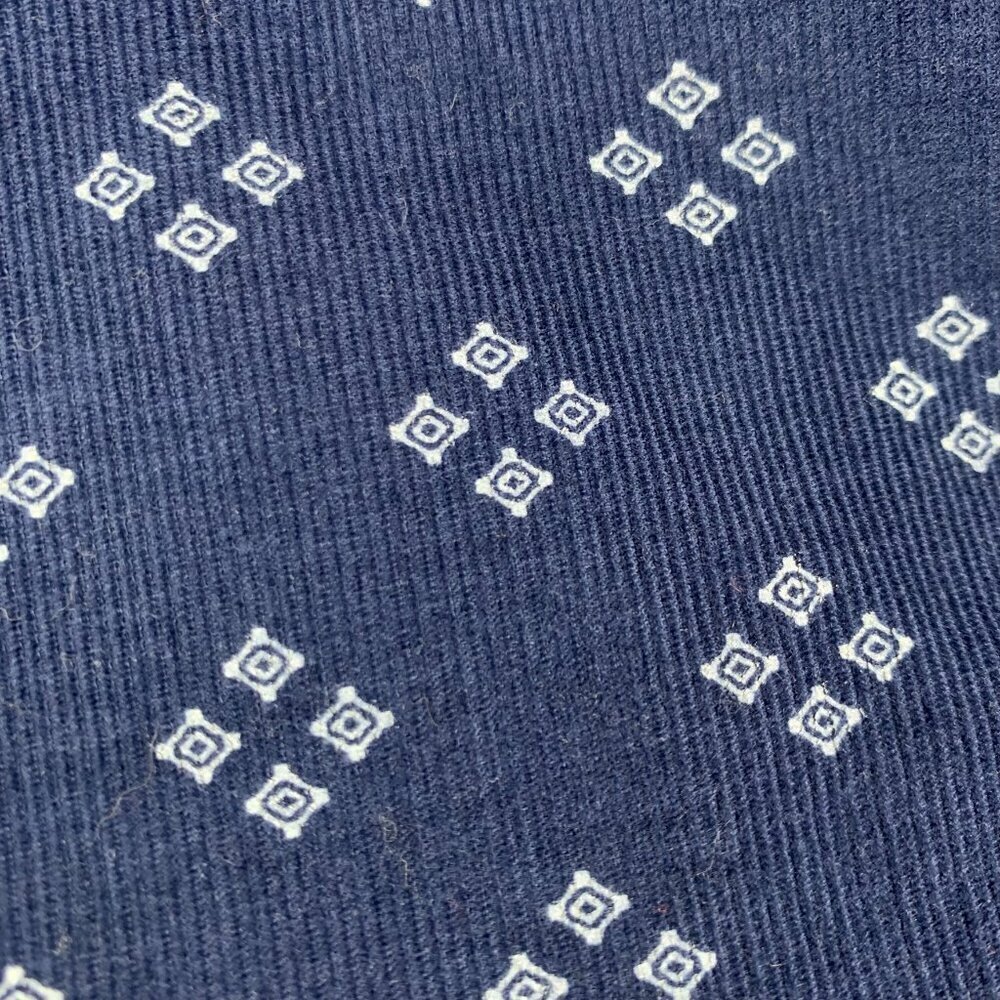 Banana Republic Mens Shirt Medium Blue Spotted Corduroy Button Up Organic Cotton - Picture 3 of 8